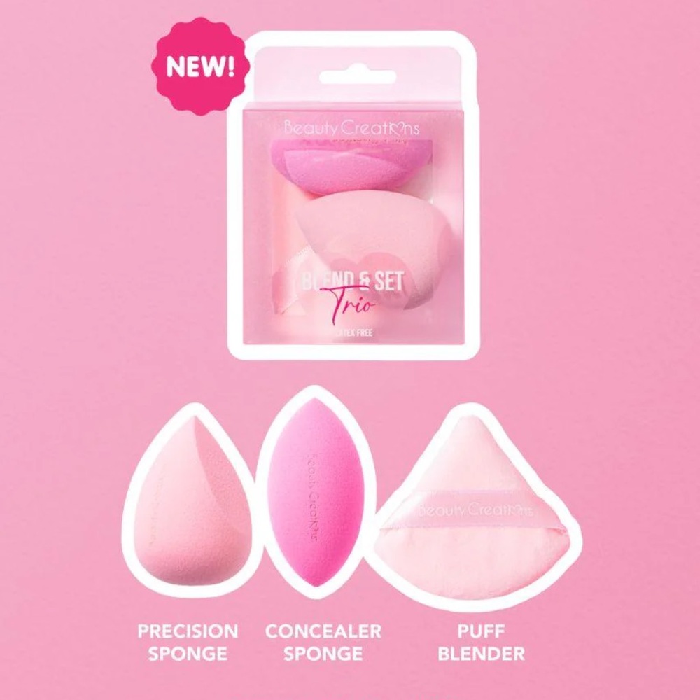 Beauty Creations Pink Sponge Set